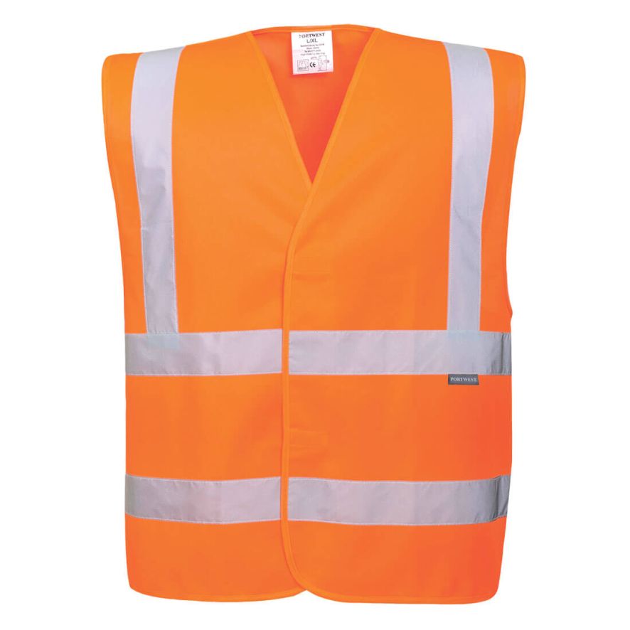 Eco Hi-Vis Vest (10 Pack), 4X/5X, R, Orange