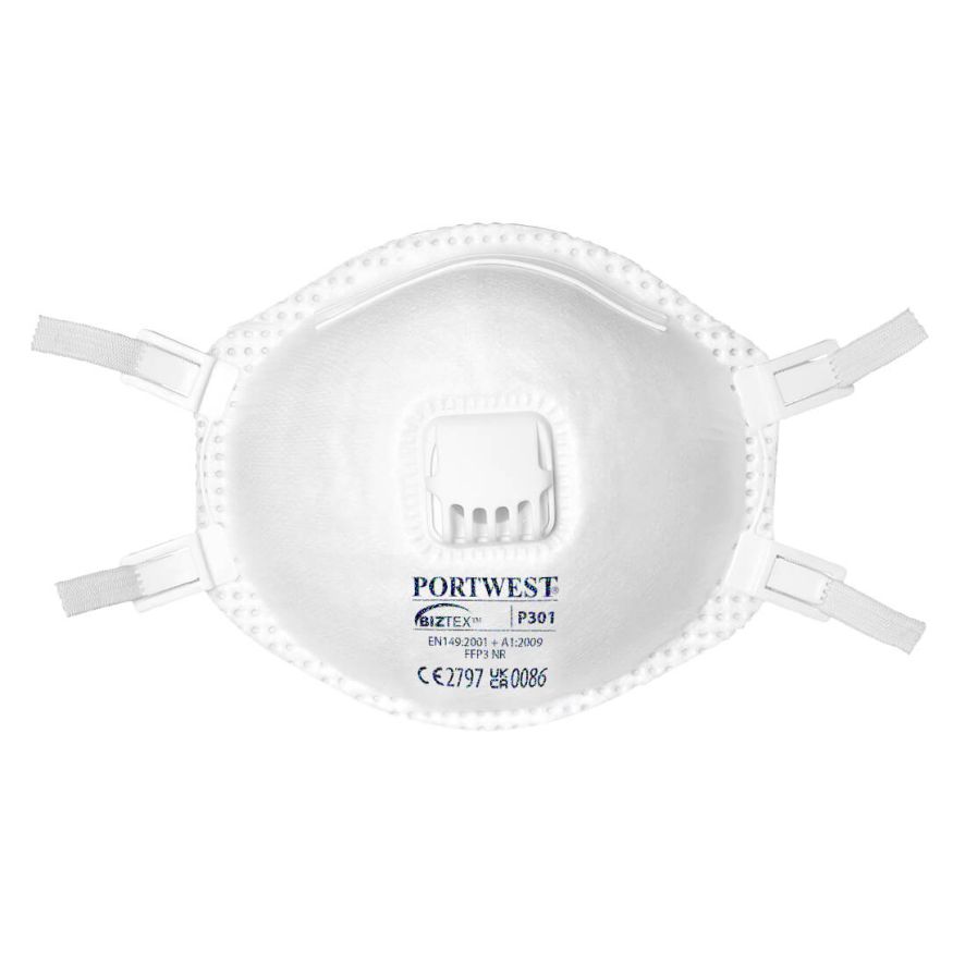 FFP3 Valved Respirator (Pk10), , R, White
