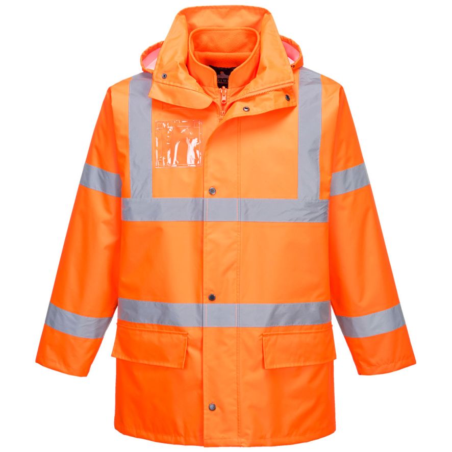 Hi-Vis 5-in-1 Essential Jacket , L, R, Orange