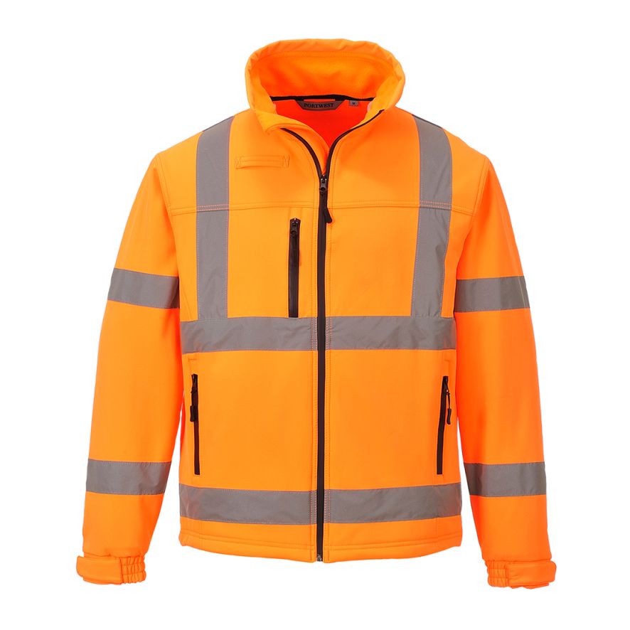 Hi-Vis Classic Softshell (3L), L, R, Orange