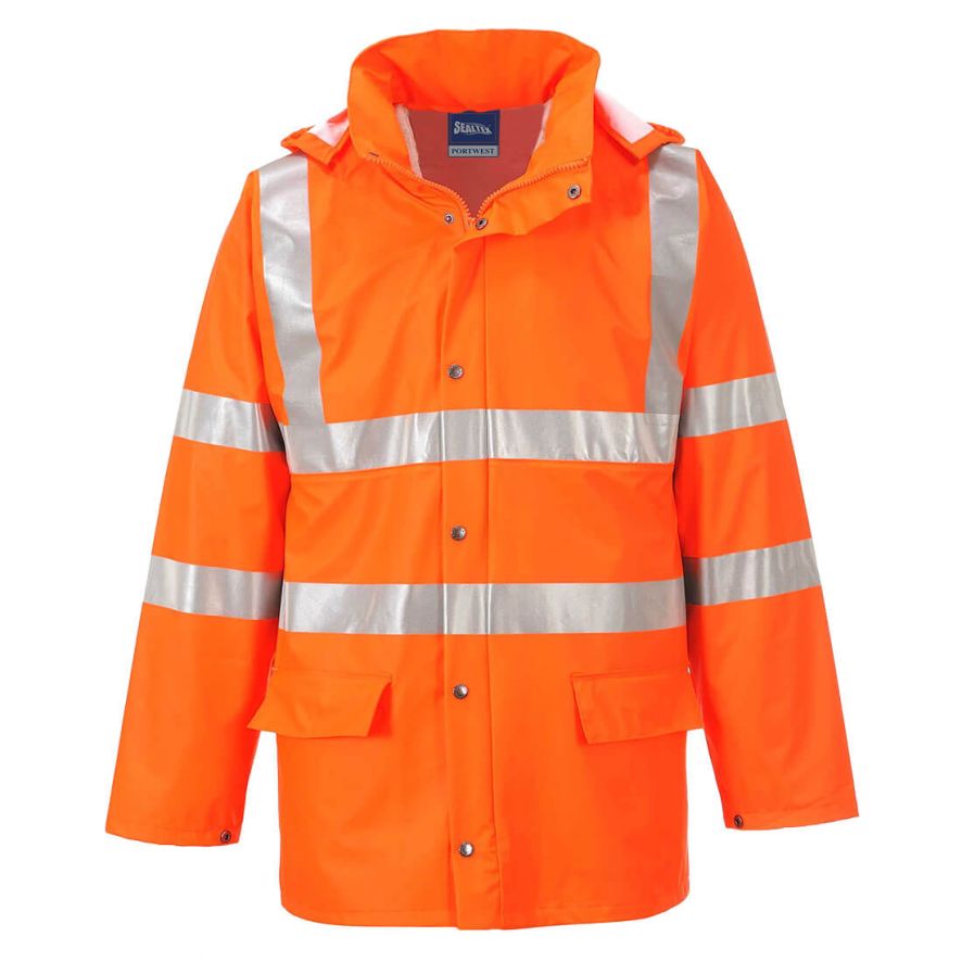 Sealtex Ultra Hi-Vis Rain Jacket , L, R, Orange