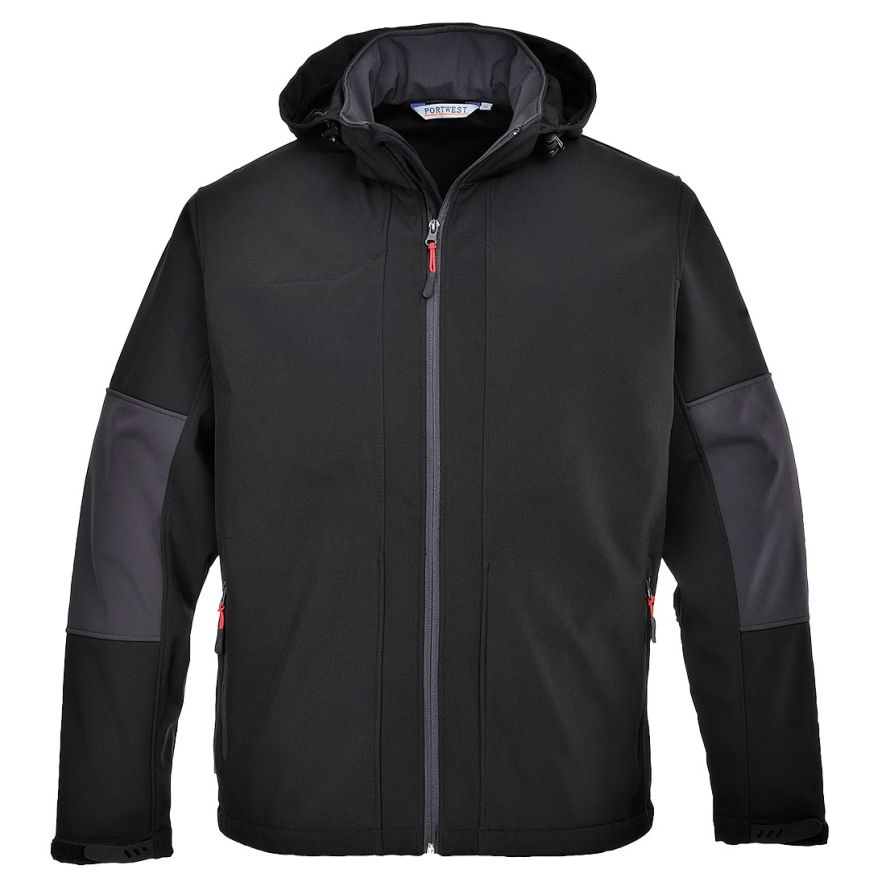Softshell with Hood (3L), L, R, Black