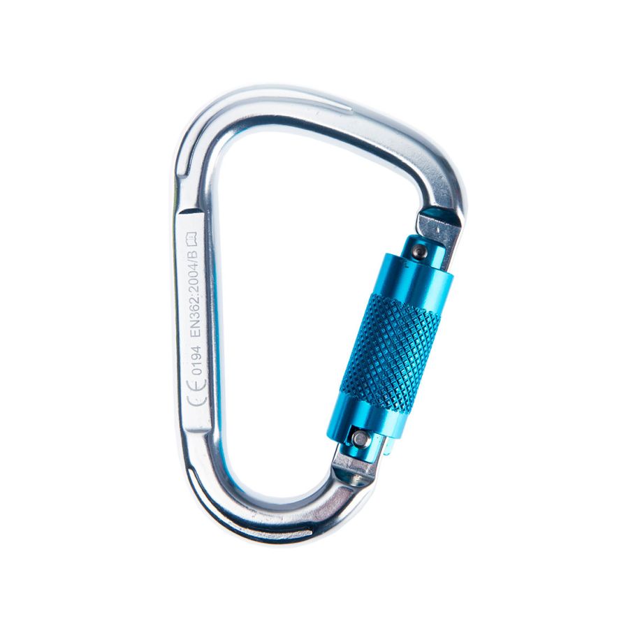 Aluminium Twist Lock Carabiner, , R, Silver