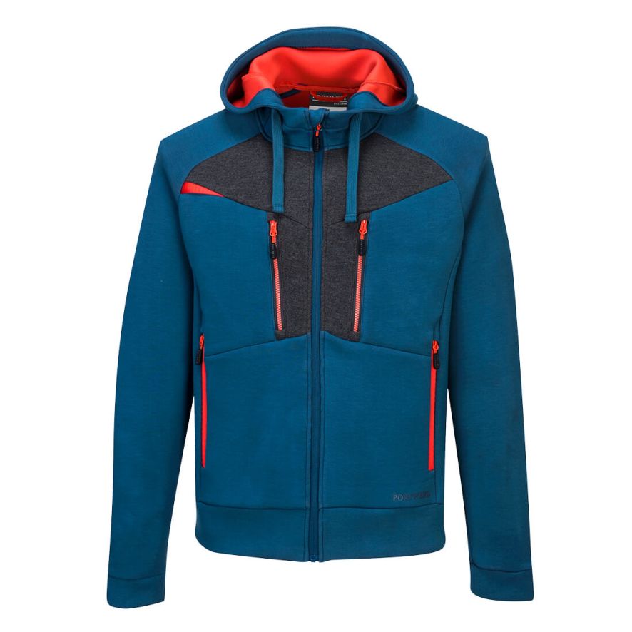 DX4 Zipped Hoodie , L, R, Metro Blue