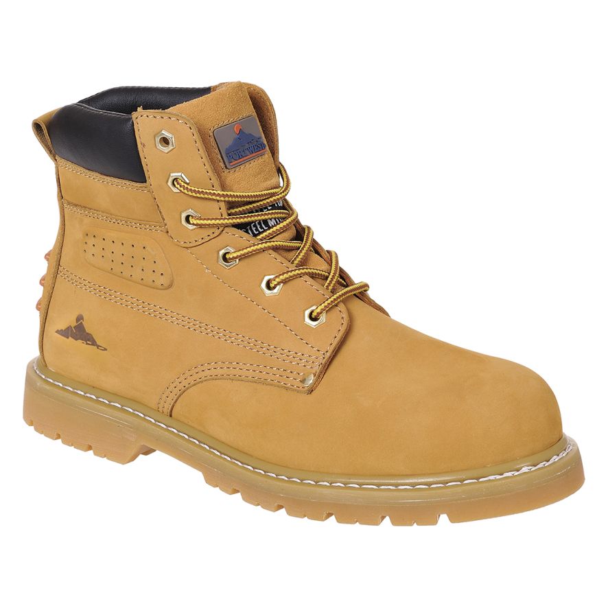 Steelite Welted Plus Safety Boot SBP HRO, 39, R, Honey