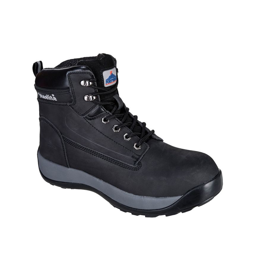 Steelite Construction Nubuck Boot S3 HRO, 39, R, Black