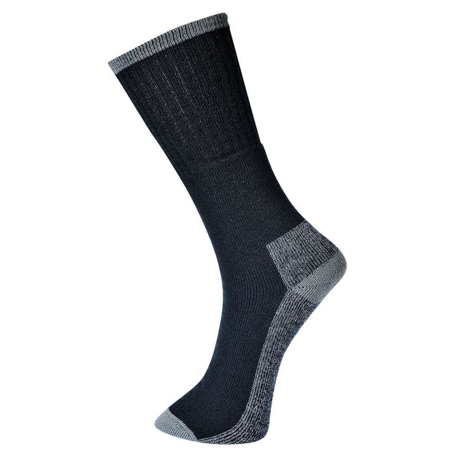 Work Sock 3 Pack, 39-43, R, Black