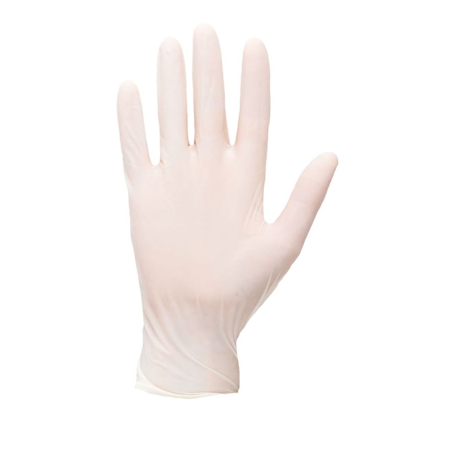 Powdered Latex Disposable Glove (Pk100), L, R, White