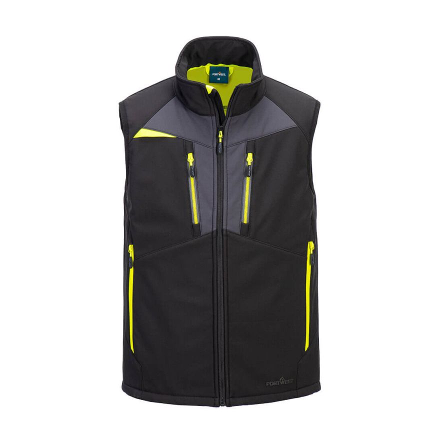 DX4 Softshell Gilet (3L), L, R, Black