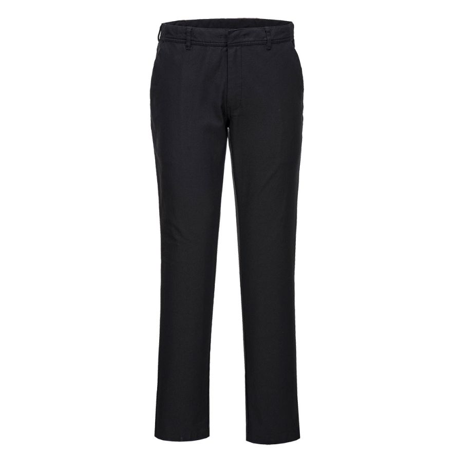 Stretch Slim Chino Trousers, 28, R, Black