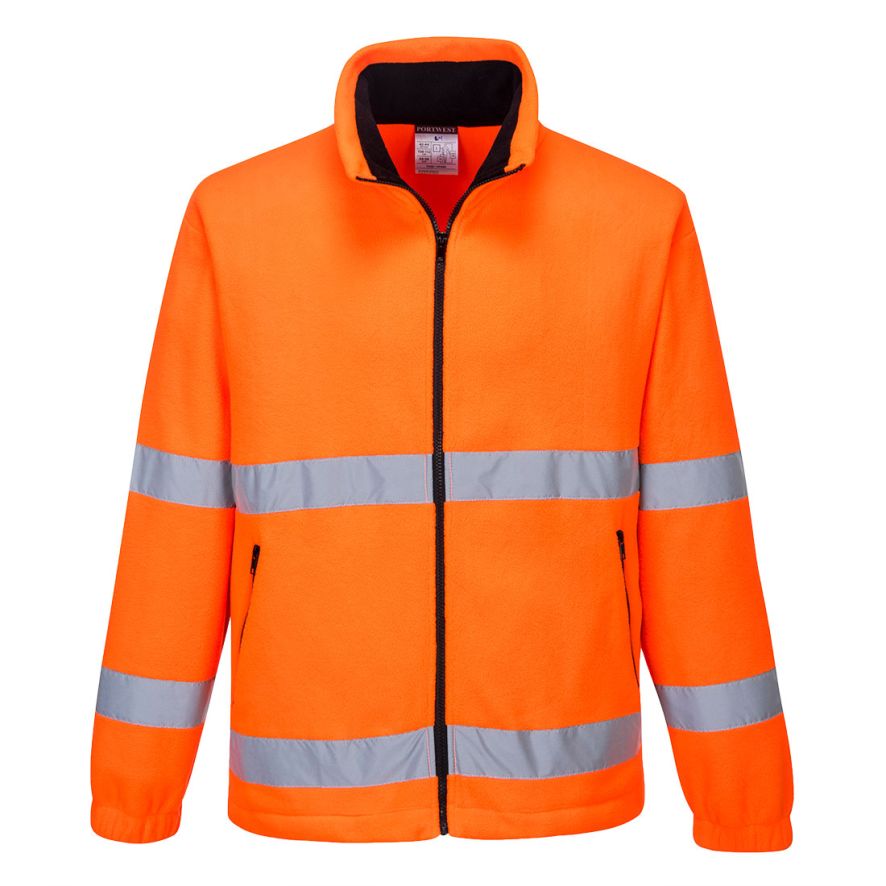Hi-Vis Essential Fleece, L, R, Orange