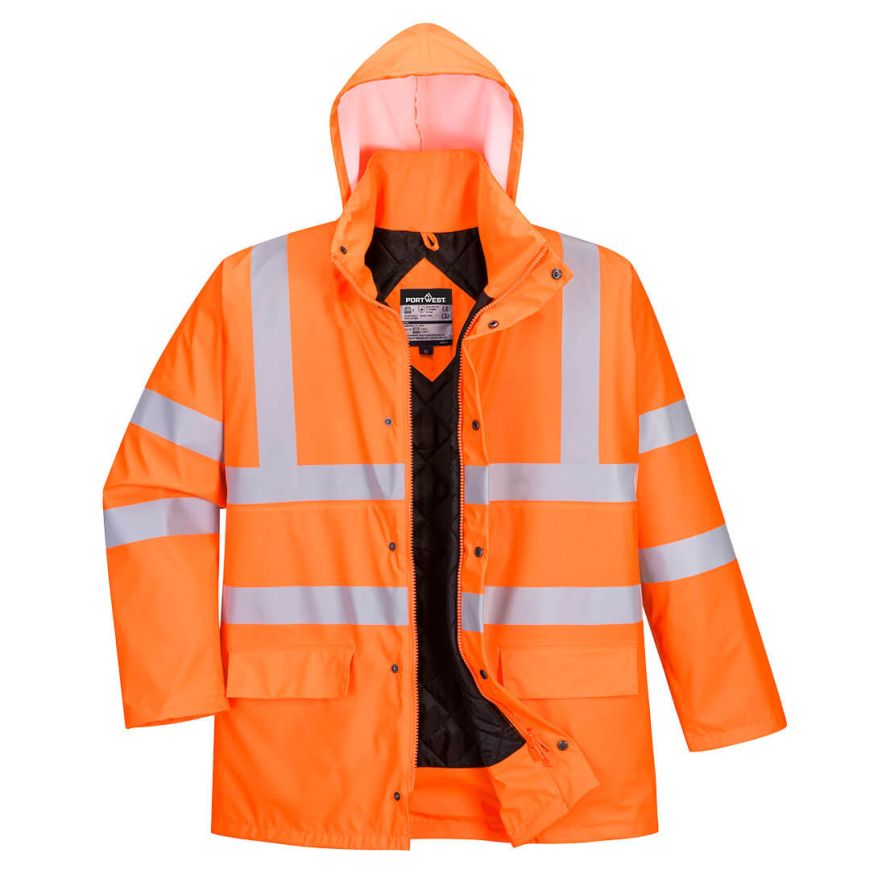 Sealtex Ultra Hi-Vis Winter Jacket , L, R, Orange