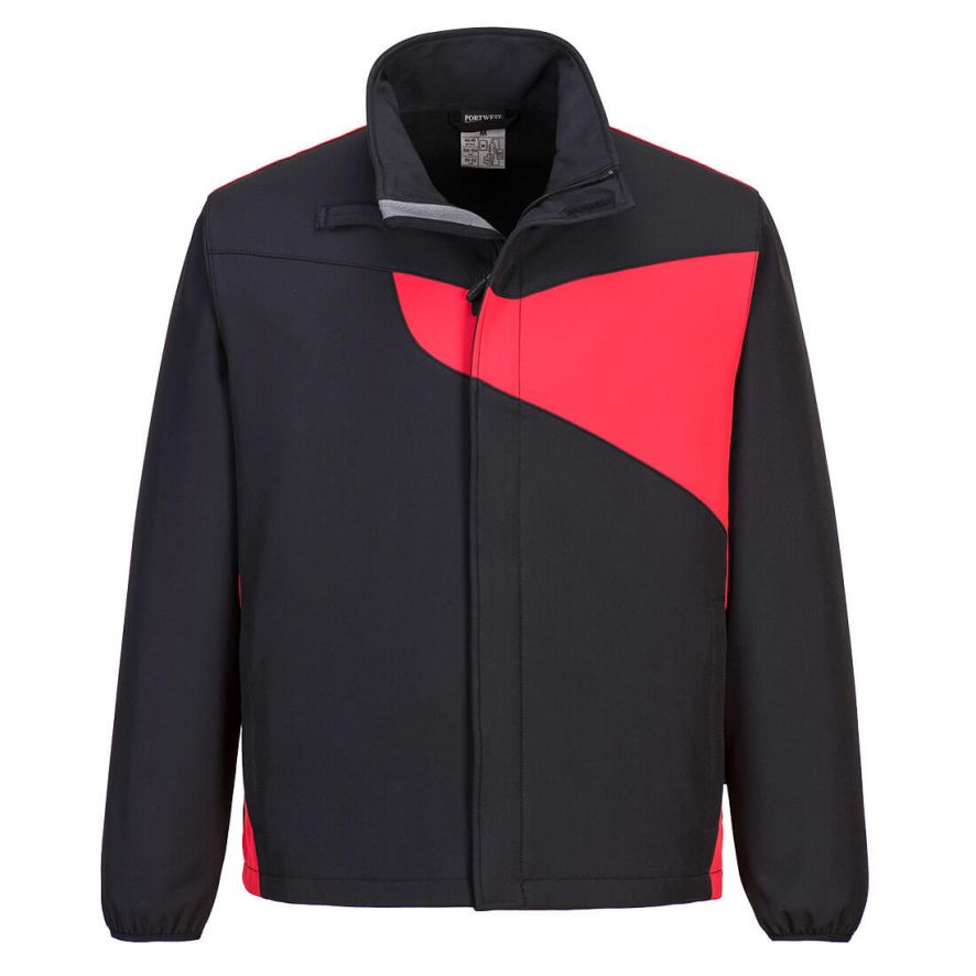 PW2 Softshell (2L), L, R, Black/Red