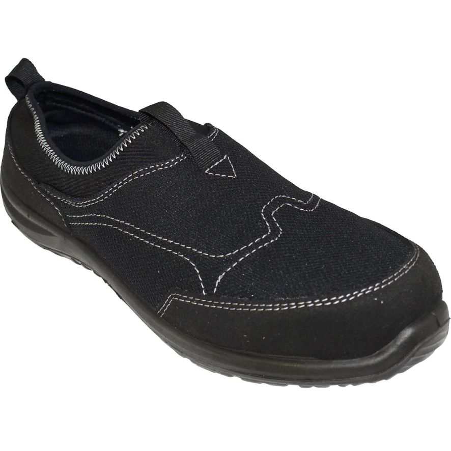 Steelite Tegid Slip On Trainer S1P, 36, R, Black