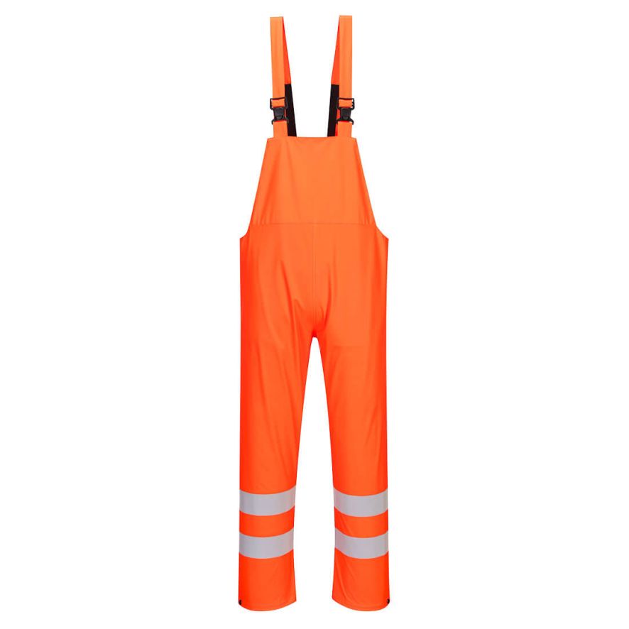 Sealtex Ultra Hi-Vis Rain Bib and Brace, L, R, Orange