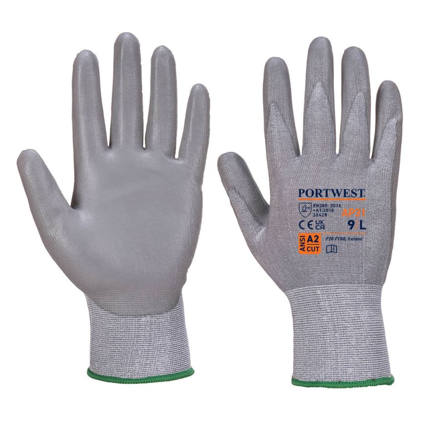 Senti Cut Lite Glove, L, R, Black/Grey