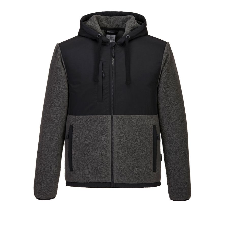 KX3 Borg Fleece, L, Y, Black/Grey