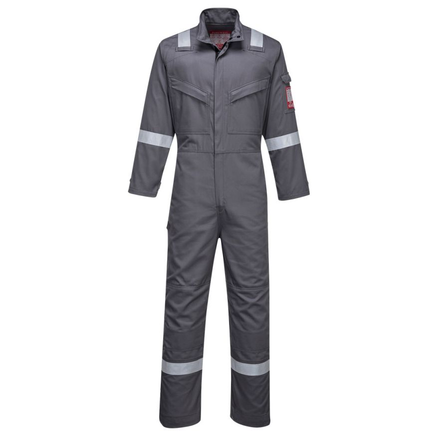 Bizflame Industry Coverall, L, R, Grey