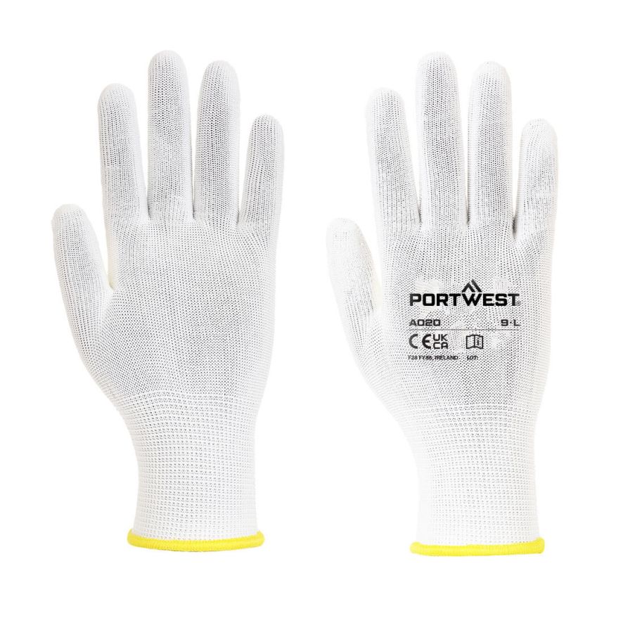 Assembly Glove (960 Pairs), L, R, White