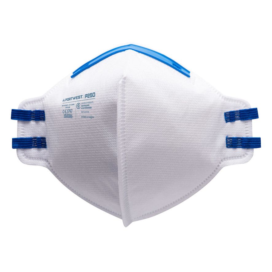 FFP2 Fold Flat Respirator (Pk20), , R, White