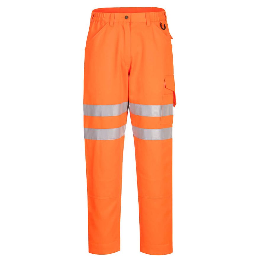 Eco Hi-Vis Work Trousers, 28, R, Orange