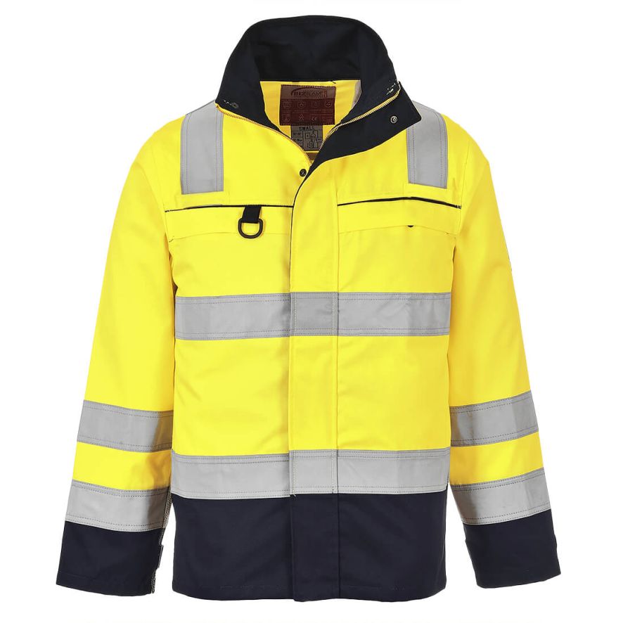Hi-Vis Multi-Norm Jacket, L, R, Yellow/Navy