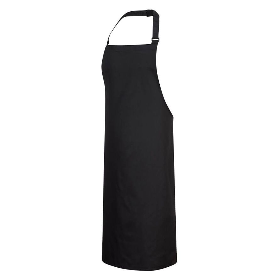 Polycotton Bib Apron, , R, Black