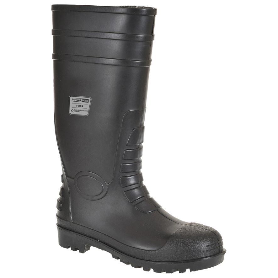 Classic Safety Wellington S4, 36, R, Black