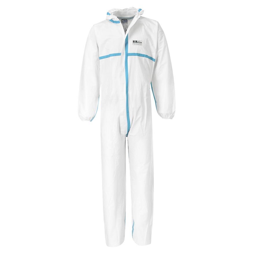BizTex Microporous Coverall Type 4/5/6 (Pk50), L, R, White