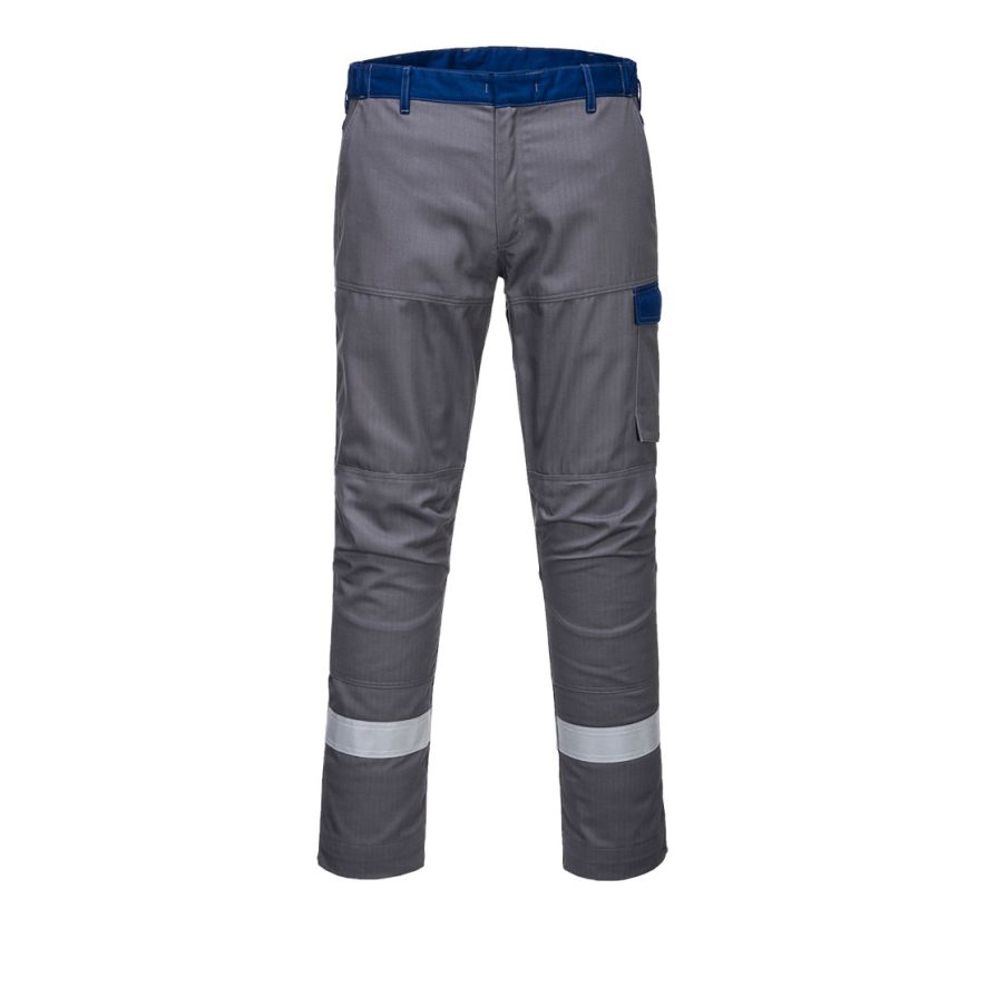 Bizflame Industry Two Tone Trousers, 30, R, Grey