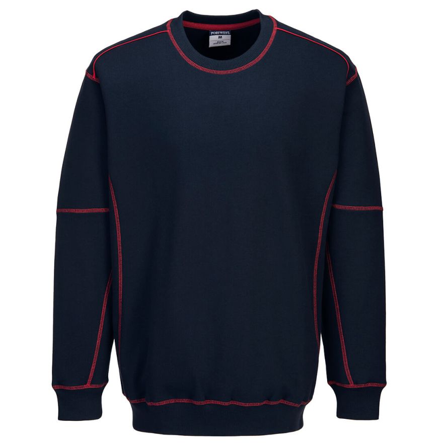 Essential Two Tone Sweatshirt, L, E, Navy/Red