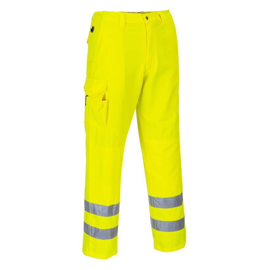 Hi-Vis Work Trousers, 4XL, R, Yellow