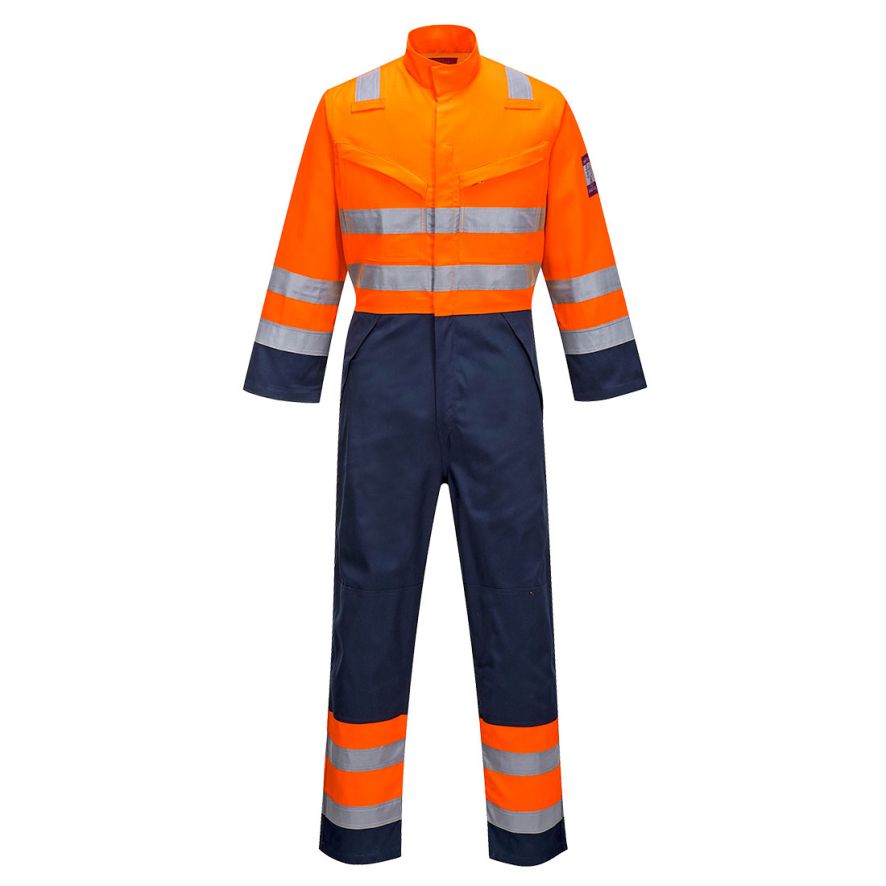 Modaflame RIS Navy/Orange Coverall, L, R, Orange/Navy