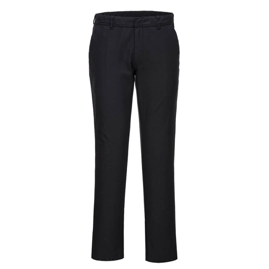 WX2 Eco Women's Stretch Slim Chino Trousers, 26, R, Black