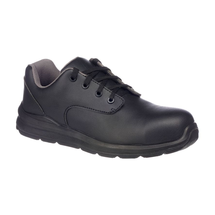 Portwest Compositelite Laced Safety Shoe, 36, R, Black