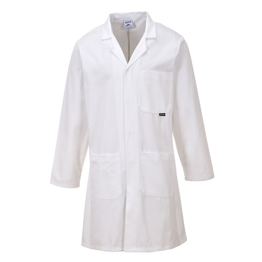 Standard Cotton Coat, L, R, White