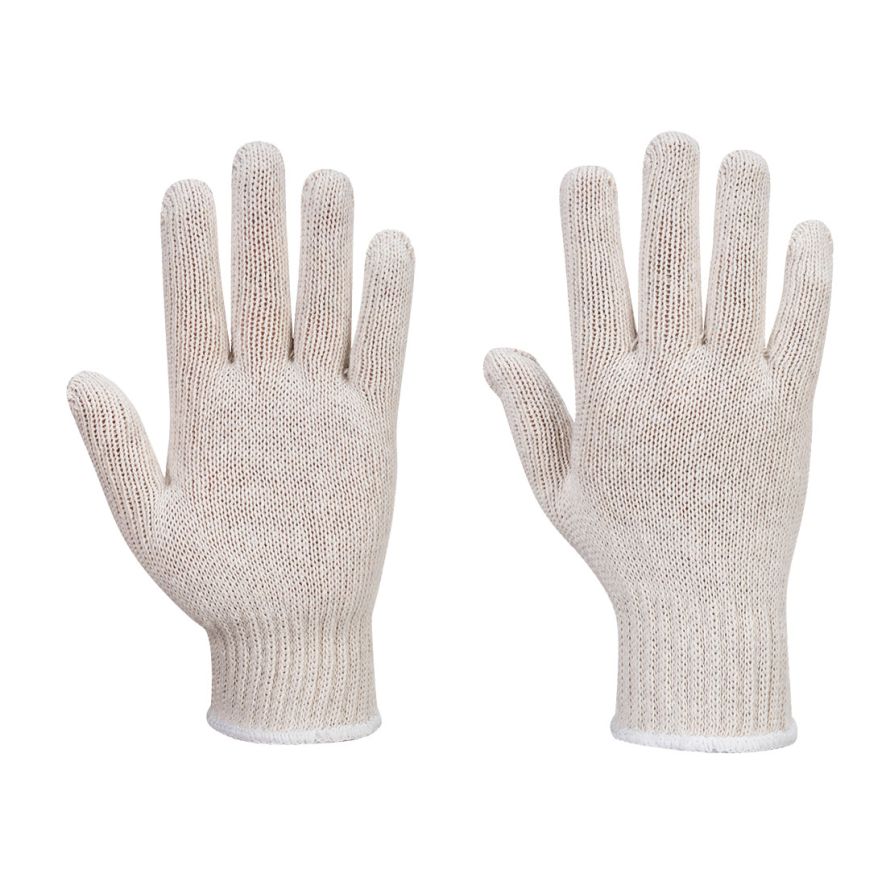 String Knit Liner Glove (300 Pairs), L, R, White