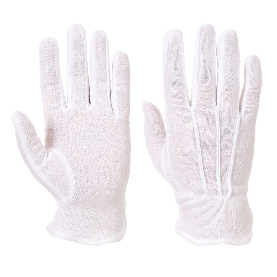 Microdot Glove, L, R, White