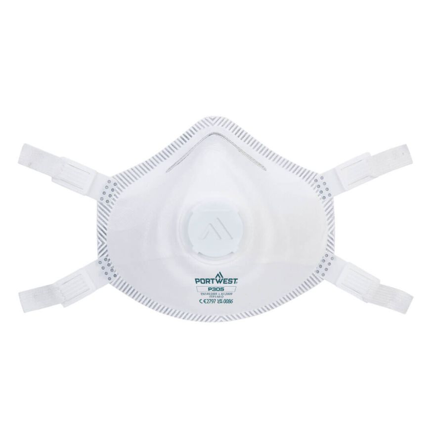 FFP3 Premium Dolomite Respirator (Pk5), , R, White