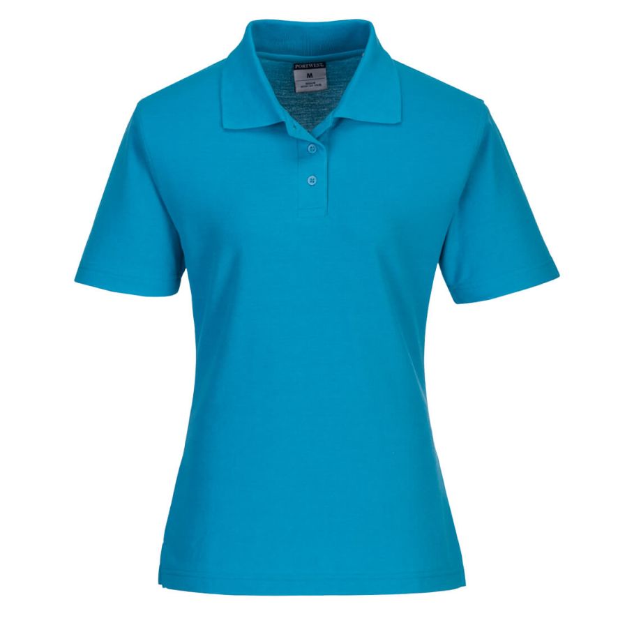 Naples Women's Polo Shirt, L, R, Aqua