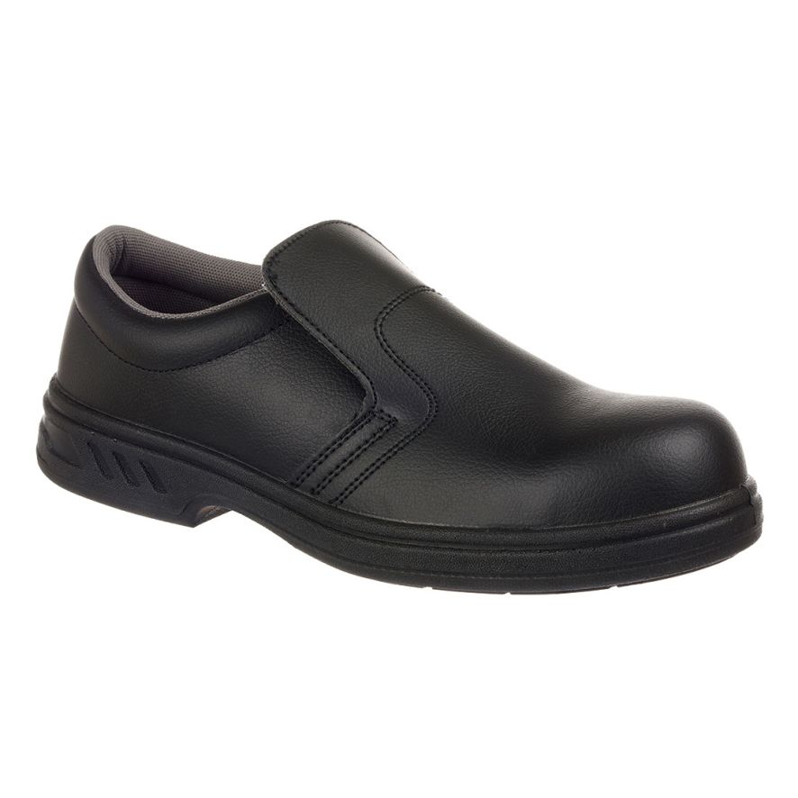 Steelite Slip On Safety Shoe S2, 34, R, Black