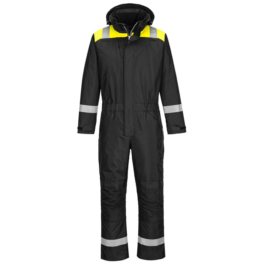 PW3 Winter Coverall, L, Y, Black/Yellow
