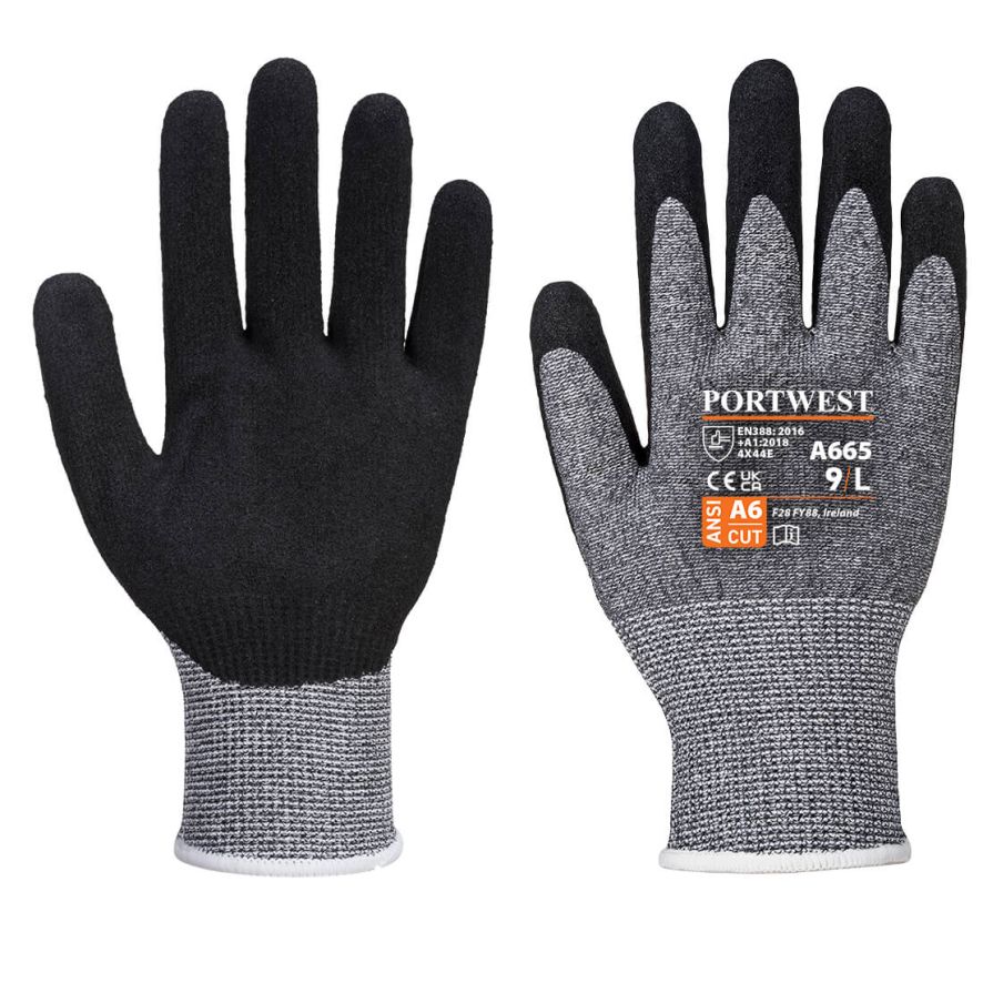 VHR Advanced Cut Glove, L, R, Grey