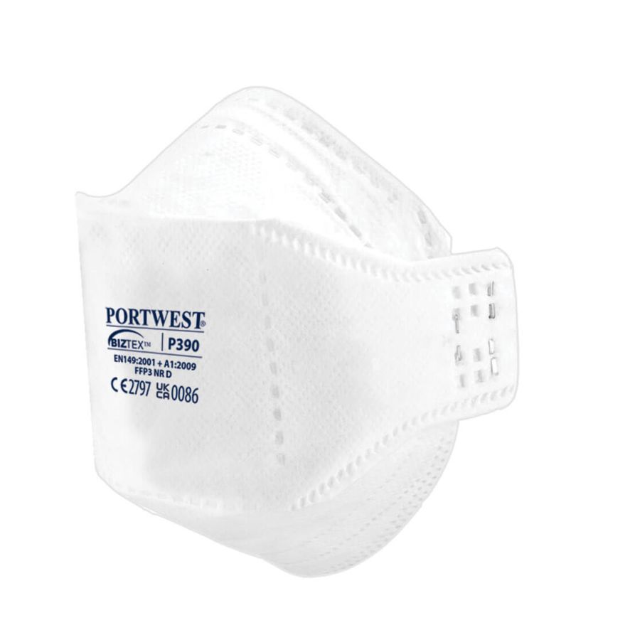 EAGLE FFP3 Dolomite Fold Flat Respirator (Pk20), , R, White