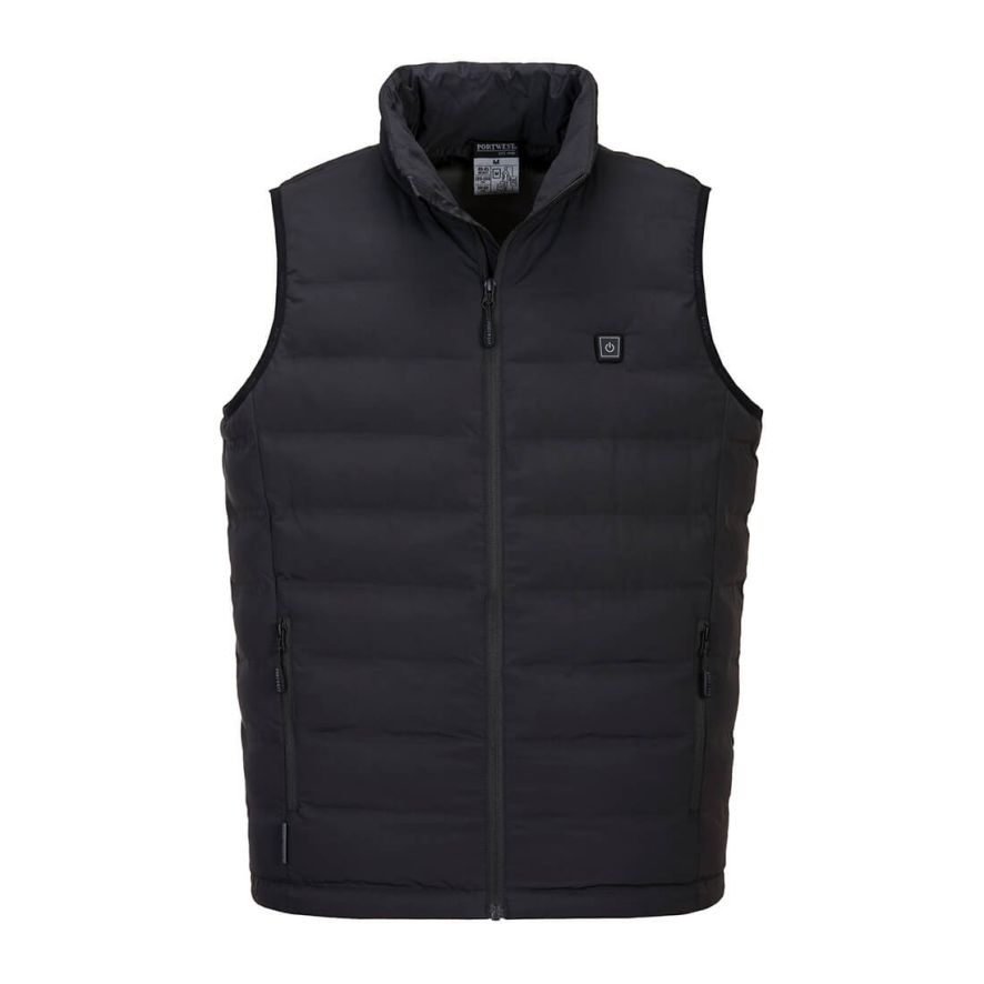 Ultrasonic Heated Tunnel Gilet, L, R, Black