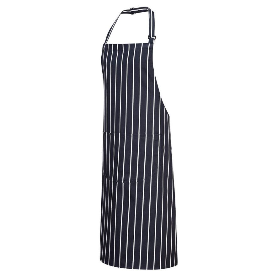 Butchers Apron with Pocket, , R, Navy