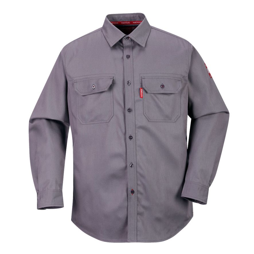 Bizflame 88/12 FR Shirt, 4XL, R, Grey