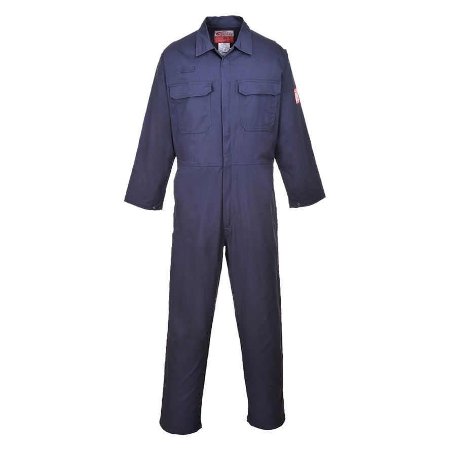 Bizflame Work Coverall, L, R, Navy