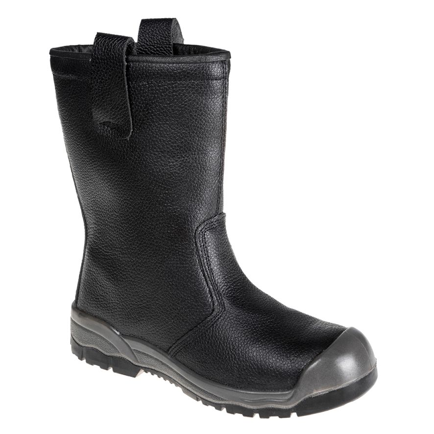 Steelite Rigger Boot S1P CI (With scuff cap), 38, R, Black