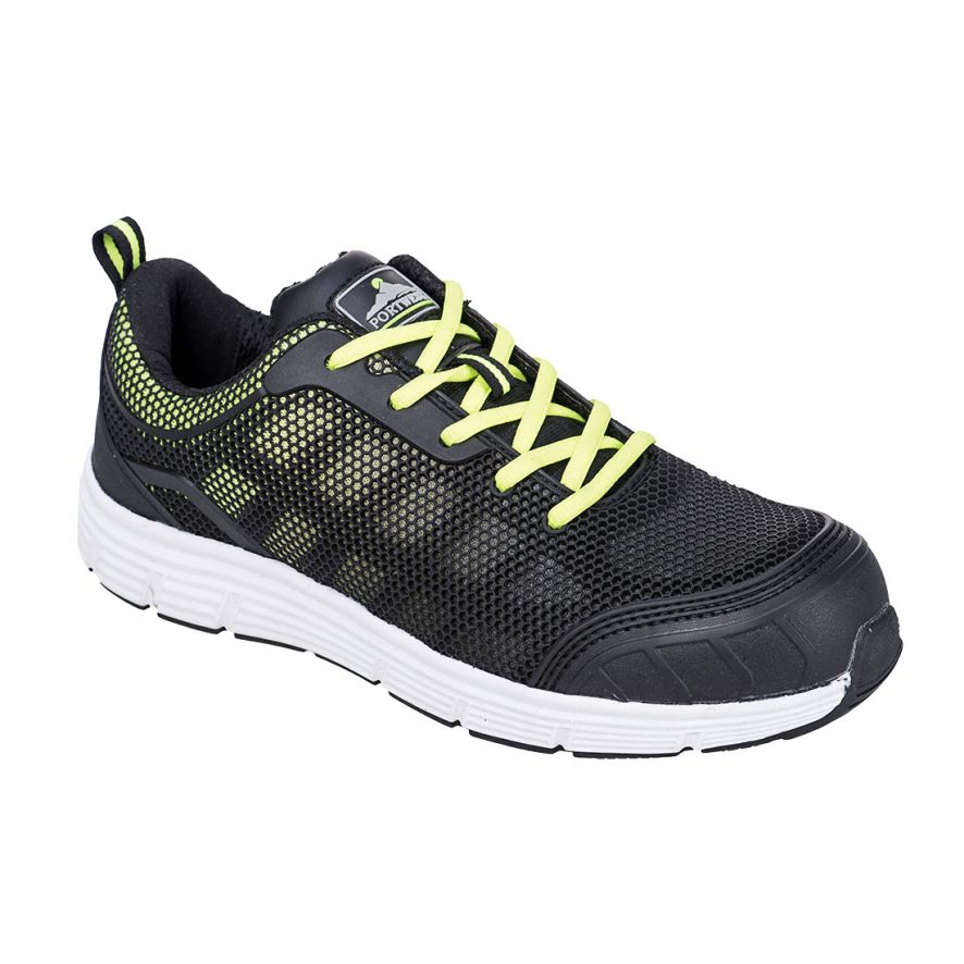 Steelite Tove Trainer S1P, 36, N, Black/Green